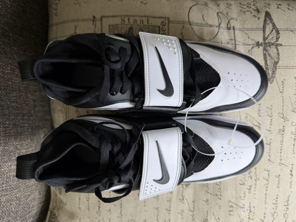 Nike Diamond Turf 93 TD Football Cleats Size 8 White Black HF5298-101 - Picture 8 of 10